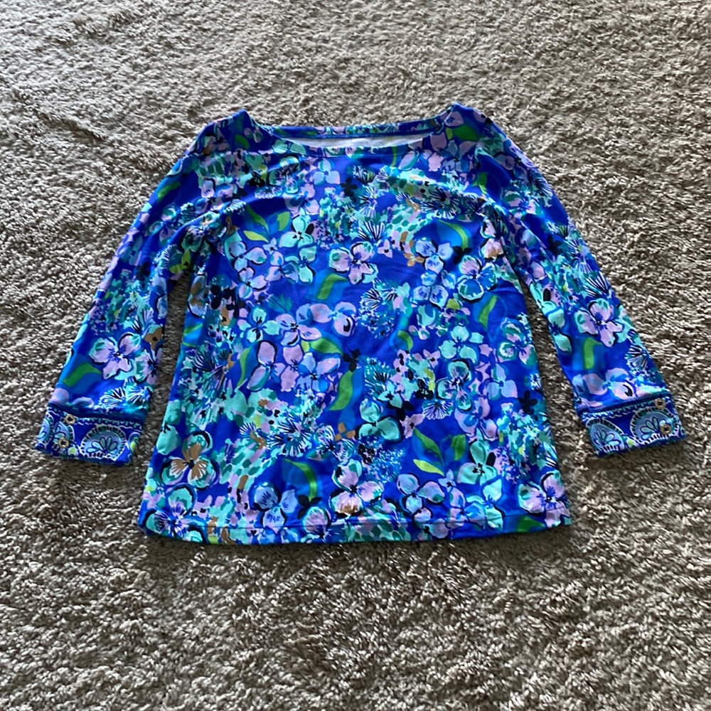 Lilly Pulitzer 3/4 sleeve top